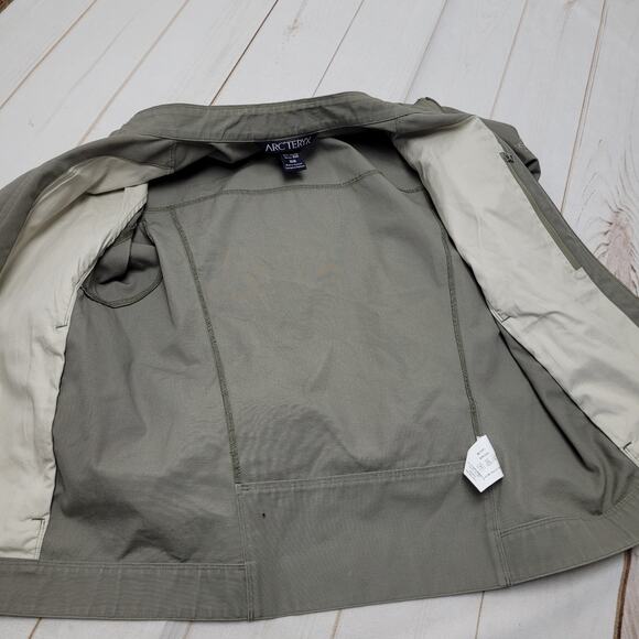 Arc'Teryx Crosswire canvas zip jacket fatigue utility green gray - Picture 8 of 11